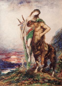 古斯塔夫 莫羅 The Dead Poet Borne by a Centaur(Poete mort porte par un centaure) 古斯塔夫 莫羅 The Dead Poet Borne by a Centaur(Poete mort porte par un centaure)